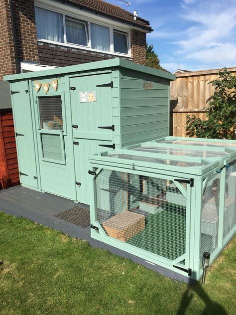 Bunny Sheds Outdoor, Bunny Set Up Outdoor, Bunny Enclosure Outdoor, Outside Bunny Enclosure, Baby Rabbits Cute, Bunny Set Up Indoor Cute, Outdoor Bunny Hutch, Pet Bunny House, Bunny Sheds