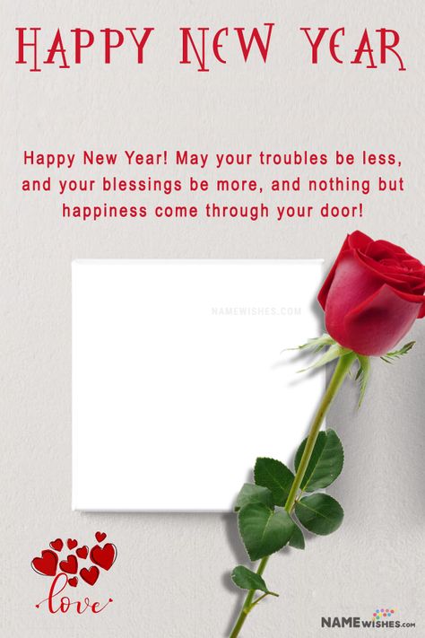 Happy New Year Photo Frame with Name Edit Online Happy New Year Name Edit, Happy New Year Photo Frame, New Year Wishes With Name, Happy New Year Frame, Happy New Year Quotes Wishes, Happy New Year Photo Editing, New Year Photo Frame, New Year Quotes Images, Happ New Year