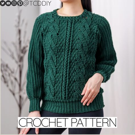 Add warmth and flair to your crafting repertoire with this beautifully detailed Crochet Cable Stitch Sweater Pattern. Ideal for creating a bespoke wardrobe piece or a thoughtful homemade gift, this pattern offers easy-to-follow, step-by-step instructions and is perfect for both new and experienced crocheters. The intricate cable stitch design adds texture and depth, making each sweater uniquely yours. One of the most unique aspects of this crochet sweater pattern is its 'made to measure' feature Crochet Cable Stitch, Bespoke Wardrobe, Modern Crochet Patterns, Crochet Cable, Stitch Sweater, Cable Stitch, Modern Crochet, Sweater Crochet Pattern, Pattern Crochet