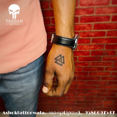 TashanTattoo
AshokTattooWala
S.4.5,Tirupati plaza
Opp. New bus stand
Near gd modi collage
Palanpur (gujrat)
9586697547
9687533310 Infinity Triangle, Triangle Tattoo Design, Tattoo On Hand, Tattoo Ideas For Men, Hand Tattoos For Guys, Tattoo On, Hand Tattoos, Triangle Tattoo, Sleeve Tattoos