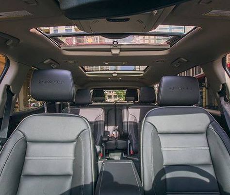 The #GMC #Acadia Denali interior has a premium feel thats three rows deep with an easy second-row pass-through. Imvu Series, Gmc Acadia Denali, Acadia Denali, Future Board, 3rd Row Suv, Car Inside, Family Cars, Luxury Cars Audi, Chevy Girl