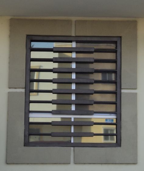 Home Grill Design, Window Security Bars, Iron Window Grill, Modern Window Grill, Home Window Grill Design, درج السلم, Porte In Ferro, Window Grill Design Modern, Burglar Proof