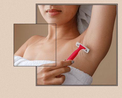 The Best Methods to Remove Underarm Hair at Home, According to Experts Remove Underarm Hair, Shaving Cut, Natural Hair Removal, Breaking Hair, Underarm Hair Removal, Unwanted Facial Hair, Hair Removal Methods, Ipl Hair Removal, Body Hair Removal