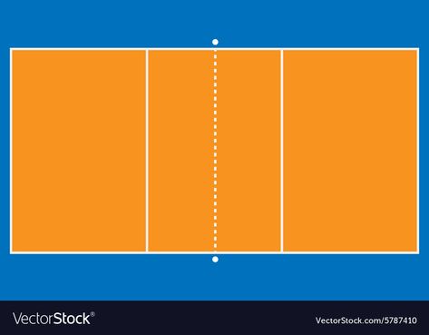 Volleyball Court Drawing, Volleyball Ground, Volleyball Court Diagram, Blue Volleyball, Volleyball Drawing, Court Pictures, Volleyball Court, Volleyball Net, Portland Timbers