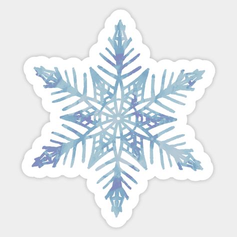 Snowflake Sticker by Olooriel on TeePublic | #snowflake #sticker #stickers #winterstickers #christmasstickers #teepublic #holidaystickers Elsa Stickers Printable, Frozen Snowflakes Printable, Frozen Stickers Printable, Frozen Stickers, December Diy, Elsa Snowflake, Snowman Sticker, Snowflake Snowflake, Frozen Printables