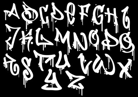 Graffiti Alphabet Webcomic Ideas, Graphitti Letters Fonts, Graffiti Alphabet Styles, Graffiti Ideas, Alphabet Graffiti, Tattoo Fonts Alphabet, Graffiti Lettering Alphabet, Graffiti Art Letters, Graffiti Text