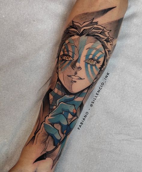 Tattoo - Akaza tattoo - Demon Slayer / Kimetsu no Yaiba Akaza Tattoo Design, Akaza Tattoo, Kimetsu No Yaiba Tattoo, Demon Slayer Tattoo, Tattoo Pierna, Slayer Tattoo, Anime Tattoo, Demon Slayer Kimetsu No Yaiba, Dope Tattoos