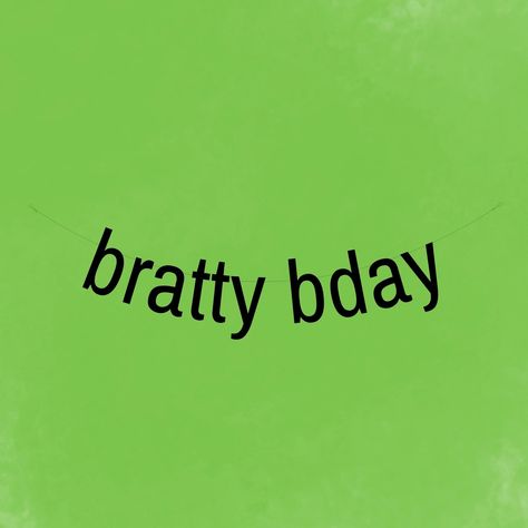 The perfect addition to your brat themed birthday party. - Made using Black matte card stock - 3 sizes to choose from  - Easy to assemble onto the clear thread provided  - Free shipping Brat Birthday, Bday Banner, Bday Party Theme, Birthday Party Banner, 25th Birthday, Party Banners, Themed Birthday Party, Black Matte, Banners Signs