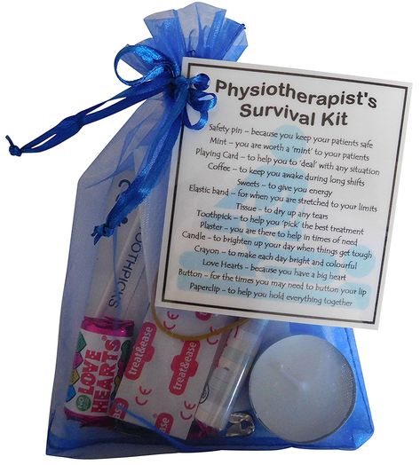 Physiotherapist's Survival Kit - Great gift for a physiotherapist, physio gift, gift for physio, physio present, present for physio, thank you gift for physio: Amazon.co.uk: Kitchen & Home Presents For Nurses, Survival Kit Gifts, Smile Gift, Doctors Day, Anniversary Funny, Doctor Gifts, Uk Gifts, Father Of The Bride, Survival Kit