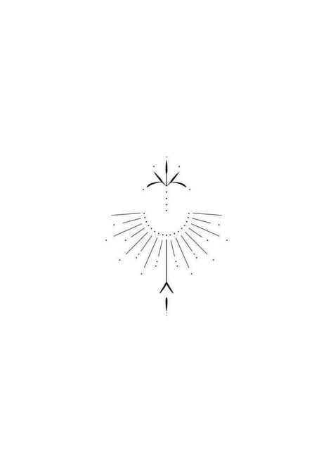 Boho Ornamental Tattoo, Ornamental Line Tattoo, Boho Sun Tattoo, Minimal Line Art Tattoo, Small Ornamental Tattoo, Tattoo Designs Minimalist, Half Sun Tattoo, Talisman Tattoo, Sun Tattoo Design