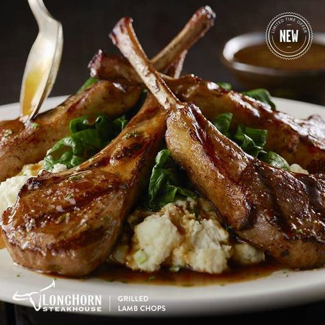 Longhorn Steakhouse lamb Turkish Lamb Chop Recipes, Turkish Lamb Chops, Turkish Lamb Recipes, Homeschool Recipes, Longhorn Steakhouse Recipes, Turkish Lamb, Turkish Dishes, Steakhouse Recipes, Mediterranean Foods