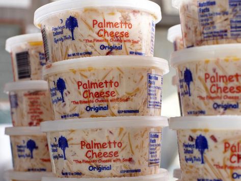 Why Palmetto Cheese Is the Most Loved Pimento Cheese Brand in America | The “pimento cheese with soul” has lowcountry roots but is loved by customers across the country. Palmetto Cheese, Seafood Shop, Pimento Cheese Recipes, Cheese Brands, Pimiento Cheese, Low Carb Salad, Pimento Cheese, Just Eat It, Cheese Spread