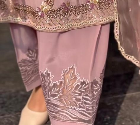 Women Trousers Design, Embroidery Fashion Detail, Womens Pants Design, Salwar Pattern, Lace Dress Design, Latest Dress Design, Neck Designs For Suits, Simple Kurti Designs, Salwar Designs