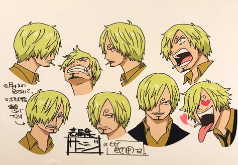 One Piece Expressions, Sanji Reference Sheet, Sanji Reference, One Piece Sanji Drawing, One Piece Reference, One Piece Drawing Sanji, Luffy Reference Sheet, One Piece Character Sheet, Sanji Character Sheet