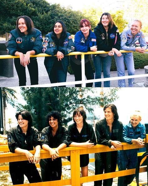 NASA Internships on Instagram: “Happy #ThrowbackThursday! Interns at @nasaames re-created this photo of some of the first female astronaut candidates. Start your…” Aerospace Engineering Aesthetic Women, Nasa Internship, Nasa Dream Job, First Female Astronaut, Aerospace Museum, Aerospace Engineering Books, Aerospace Engineering, Throwback Thursday, Dream Big