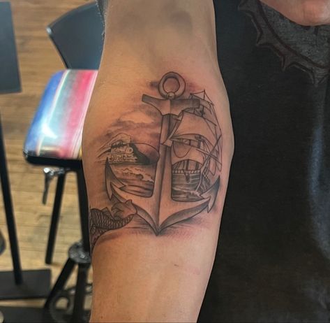 2nd session for my navy tattoo sleeve Navy Tattoos, Navy Submarine, Inner Forearm Tattoo, Inner Forearm, 4 Tattoo, Anchor Tattoo, Tattoo Sleeve, Forearm Tattoo, Tattoos For Men