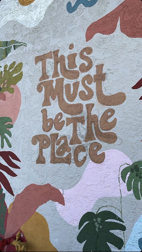 This must be the place College House, Pottery Studio, Positive Affirmations, Wall Murals, Health And Wellness, Kids Rugs, Mural, Drawings, Wall