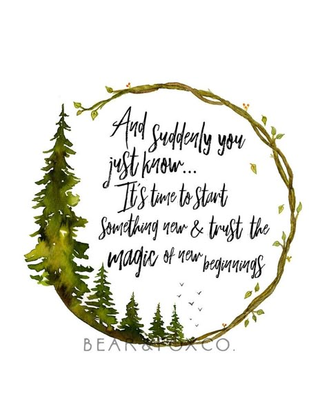 Inspirational Quote Forest Art Watercolor Art Print Magic - Etsy Australia Forest Watercolor, Magic Quotes, Good Quote, Forest Wall, Feel Good Quotes, Forest Wall Art, Forest Art, E Card, Quotable Quotes