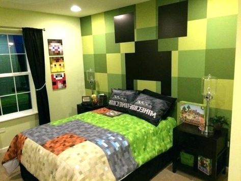 Boys Minecraft Bedroom, Minecraft Room Designs, Minecraft Bedroom Ideas, Bedroom Minecraft, Minecraft Room Decor, Bedroom Ideas Minecraft, Minecraft Bedroom Decor, Minecraft Bedroom, Minecraft Room