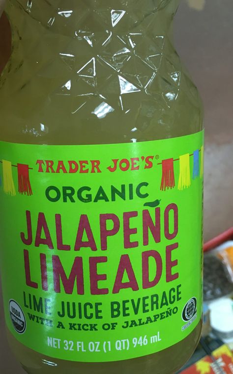 Trader Joe's Jalapeno Limeade, Organic Lime Juice - Trader Joe's Reviews Paleo Margarita, Jalapeno Lemonade, Types Of Alcoholic Drinks, True Lemon, Booze Drink, The View From Great Island, Jalapeno Margarita, Margarita Mix, Lemon Drink