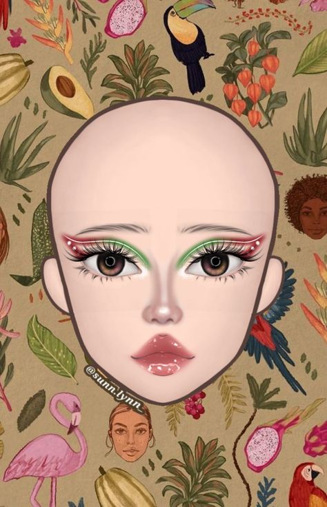 Mexican Eye Makeup, Cultural Makeup, Mexican Makeup, Christmas Eye Makeup, Face Charts, Makeup Icons, Makeup Face Charts, Makeup Supplies, Cool Makeup Looks