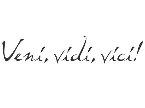 i came, i saw, i conquered Veni Vidi Vici Tattoo, Latin Tattoo, Italian Tattoos, Love Yourself Tattoo, Latin Language, Bike Quotes, Background Text, Veni Vidi Vici, Hand Tattoos For Guys