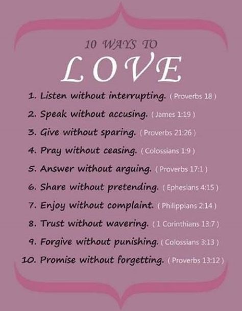 10 Ways To Love Pictures, Photos, and Images for Facebook, Tumblr, Pinterest, and Twitter 10 Ways To Love, Bible Quotes About Love, Ways To Love, Verses About Love, Bible Verses About Love, Quotes Bible, Bible Love, Healthy Marriage, Love Marriage