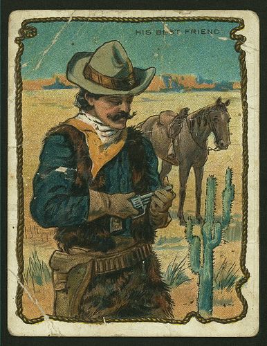 Cigarette Card | Flickr - Photo Sharing! Vintage Cowboy Postcard, Cowboy Cards, Cowboy Posters, Western Posters, Old Western, Wilde Westen, Vintage Cowgirl, Vintage Cowboy, Images Vintage