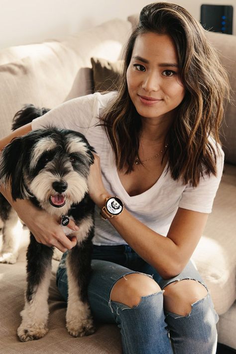 Jamie Chung's favorite part of her Q Wander rose gold touchscreen smartwatch? Her personalized watch face featuring her dog Ewok! Design your own and submit you entry for a chance to be featured in Spring 2017! Jaime Chung, Korean Hairstyles Women, Personalized Watch, Asian Men Hairstyle, Jamie Chung, Asian Eyes, Japanese Hairstyle, Rose Gold Hair, Asian Hair