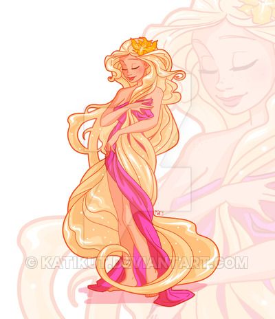 Rapunzel Art Nouveau by Katikut Rapunzel Art, Disney Rapunzel, Disney Tangled, Mythology Art, Long Blonde, Disney Princess Art, Princess Art, Long Blonde Hair, Disney Dream