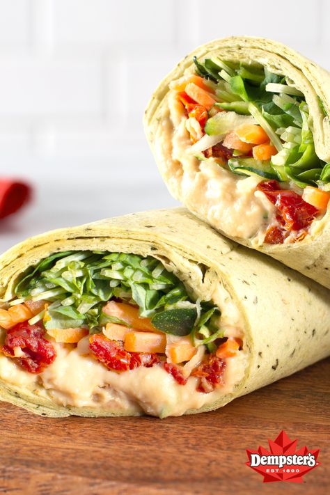 Sundried Tomato Wrap, Tortilla Hummus Wraps, Sundried Tomato Wraps Recipes, Tortilla Wrap Recipes Vegetarian, Mediterranean Wraps, Tortilla Hacks, Platter Inspiration, Wraps Recipes Vegetarian, Spinach Tortilla Wraps