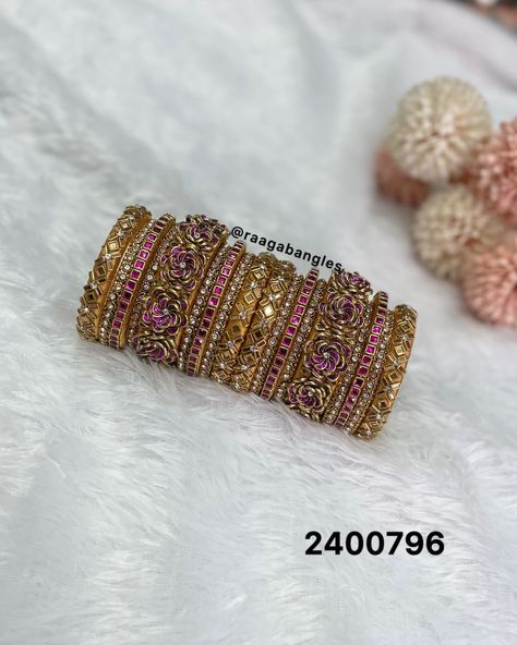 This stunning and sparkly silk thread bangle, paired with elegant metal bangles, was custom designed for a bride-to-be for her engagement celebration 🌸 . . ~ Dm for more details . . . @raagabangles #silkthread #silkthreadbangles #silkthreadjewellery #jewelry #handmadejewelry #handmadebangles #bangles #bangle #bangleset #bangleslove #banglescollection #banglelove #goldbangles #indianbangles #traditionaljewellery #traditionalbangles #threadbangles #kundan #kundanbangles #bridal #bridetobe #br... Silk Thread Bangles Design Kundan, Kundan Bangles Design, Silk Thread Bangles Design, Metal Bangles, Thread Bangles Design, Kundan Bangles, House Crafts, Silk Thread Bangles, Thread Bangles