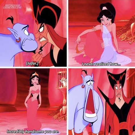 💀Jafar Jasmine Jafar, Scene Animation, Aladdin 1992, Animation Cartoon, Funny Disney Jokes, Aladdin And Jasmine, Live Action Movie, Disney Jokes, Funny Meems