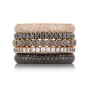 Black Diamond Band, Black Diamond Bands, Rose Gold Black Diamond, Chocolate Diamond, Eternity Band Diamond, Diamond Band, Pink Diamond, Stacking Rings, Diamond Bands