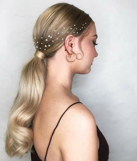 Wedding Ponytail Hairstyles, Bridal Ponytail, Wedding Ponytail, Slick Ponytail, Elegant Ponytail, Ponytail Hairstyles Easy, Christmas Hairstyles, Holiday Hairstyles, Low Ponytail