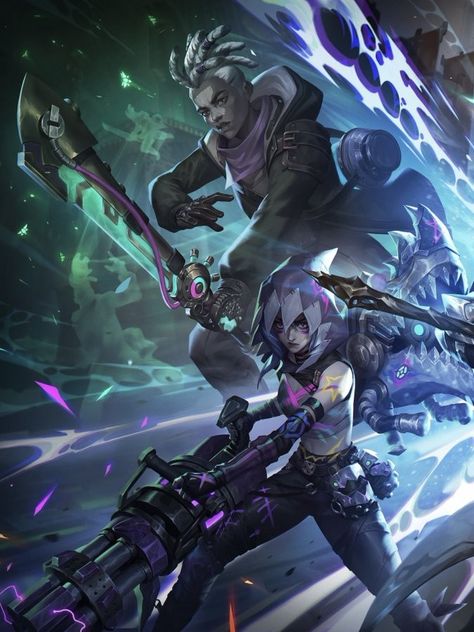 League Of Legends Ekko, League Of Legends Heroes, Jinx Silco, Ekko League Of Legends, Jinx X Ekko, Noxus League Of Legends, Jinx And Ekko, Ekko Arcane, Konosuba Wallpaper