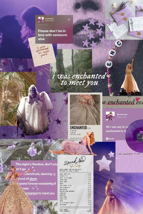 Landing | Enchanted-Taylor Swift🌲🦄🎧 Enchanted Wallpaper Aesthetic, Enchanted Wallpaper, Enchanted Taylor Swift, Enchanted Taylor, Purple Collage, Taylor Swift Enchanted, Taylor Swift Book, Collage Moodboard, Taylor Swift Aesthetic