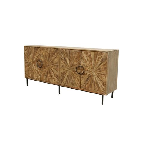 Crestview Collection - Roswell 4 Door Sideboard - search results Brown Sideboard, Pinwheel Design, Mango Wood Sideboard, Metal Sideboard, Rustic Sideboard, Into The Wood, Mobile Tv, Wood Sideboard, Antique Farmhouse