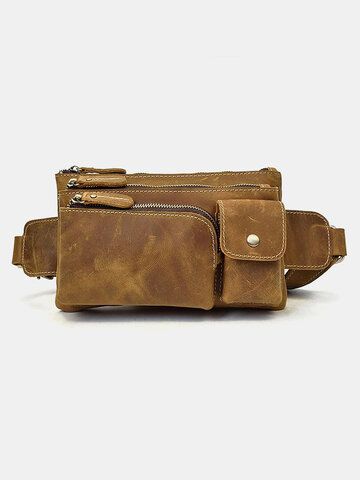 I found this amazing Men PU Leather Multi-Layers 6.5 Inch Phone Bag Crossbody Bag Sling Bag Waist Bag with US$27.99,and 14 days return or refund guarantee protect to us. --Newchic Male Waist, Leather Waist Pack, Waist Pack Men, Mens Waist Bag, Cheap Crossbody Bags, Leather Waist Bag, Leather Fanny Pack, Leather Belt Bag, Mens Leather Bag