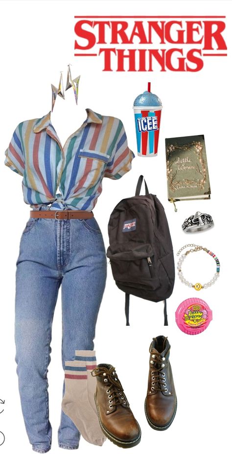 Stranger Things Fashion Inspiration, Max Stranger Things Outfit, Stranger Things Inspired Outfits, 80s Hair Tutorial, Stranger Things Fashion, Stranger Things Style, 80s Inspired Outfits, 80s Outfits, Yeri Mua