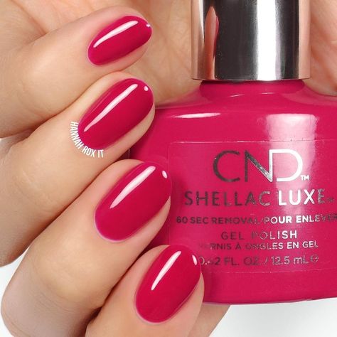 CND on Instagram: “Femme Fatale | rg @hannahroxit” Bright Pink Nails, Shellac Colors, Cnd Shellac, Pink Nails, Bright Pink, Summer Nails, Hair Makeup, Nail Polish, Nail Art