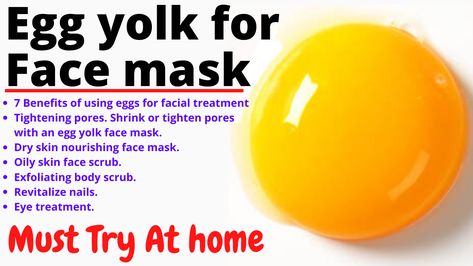 Egg Yolk Face Mask, Pores And Blackheads, For Skin Tightening, Oily Skin Face, Skin Care Home Remedies, Open Pores, Face Pack, Tighten Pores, Egg Yolk