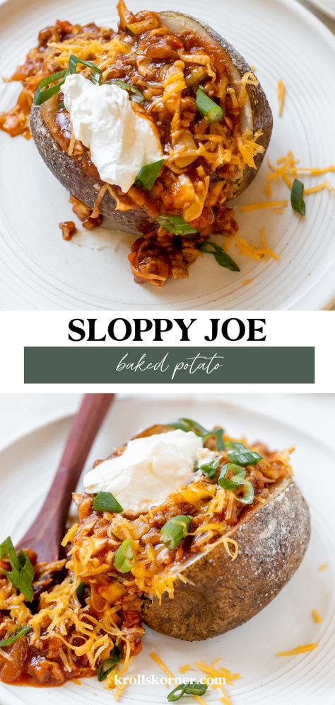 Ground Turkey Sloppy Joes, Autumn Meals, Turkey Sloppy Joes, Making Baked Potatoes, Scalloped Potatoes Cheesy, Delicious Dinner Ideas, What's For Supper, Baked Potato Recipes, Healthy Weeknight Dinners