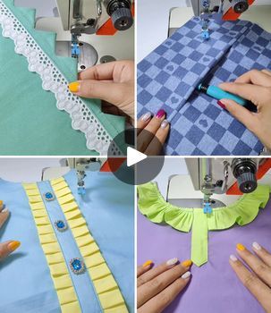 5.4M views · 47K reactions | Easy DIY Techniques to Sew Like A Pro | Sewing Hacks and Tricks for Beginners to Try :) | By Simple Crafts | Everyone, welcome to our
Facebook page. Let's make a beautiful design. As you can
see we are going to make small cuts on this fabric. Make it
even and we are going to cut it in the shape of square. Here we
are going to fold each piece and make this triangular shape
and stitch it in a straight line. It's a very beautiful
design. You can use it for so many fabrics for your blouse
pieces, for your kurky designs and it will look very
beautiful. Now to amp up the look, we are going add a
beautiful white colour of lace as well. So flip the fabric and
put it at the back side. Fold it and again stitch it and look
your design is ready. You can cut extra part here Hacks And Tricks, Sewing Courses, Simple Crafts, Diy Techniques, Straight Line, Take Two, Love Sewing, Cut It, White Colour