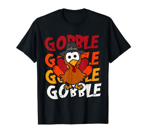 PRICES MAY VARY. Cute turkey cartoon wearing pilgrim hat. Funny tee to wear at family dinner. Toddler turkey shirt will get lot of compliments on Thanksgiving reunion trot. Lil turkey boy who loves to gobble til you wobble with sibling will wear it with joy till Christmas. Little turkey shirt. Womens Thanksgiving shirt for adults and kids, matching outfit for whole family boy girl. Lightweight, Classic fit, Double-needle sleeve and bottom hem Thanksgiving Birthday Party, Presents For Nurses, Thanksgiving Birthday Parties, Pilgrim Costume, Gobble Til You Wobble, Happy Turkey Day, Girls Thanksgiving, Turkey Shirts, Gobble Gobble