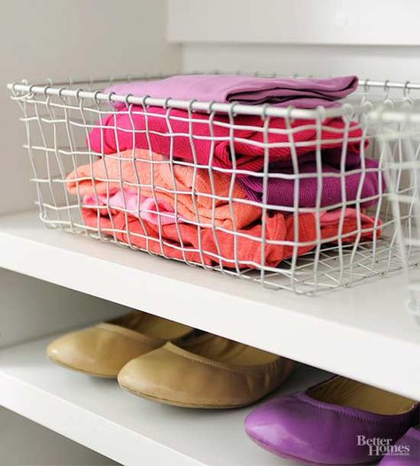 Lessons from an Incredible Closet Makeover Shared Master Closet, Closet Basket, Wire Basket Shelves, Organizing With Baskets, Easy Closet, Spring Cleaning Guide, Organization Shelves, Linen Closet Storage, Master Closet Organization