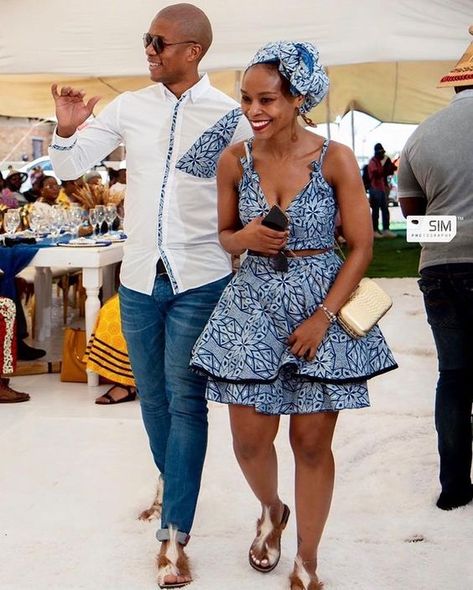 Shweshwe Couple Outfits, Leteisi Dress Patterns 2022, Modern Shweshwe Dresses For Makoti, Setswana Traditional Attire For Women, Isishweshwe Dresses, Tswana Traditional Attire For Women, Shweshwe Dresses Lesotho, Shweshwe Dresses South Africa, Shweshwe Dresses For Makoti