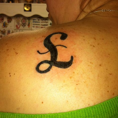 British Pound Sign Tattoo for 100 pounds lost! Pound Tattoo, 100 Pounds Lost, Pound Sign, British Pound, Sign Tattoo, Chest Tattoo Men, Chest Tattoo, Infinity Tattoo, Jesus Fish Tattoo