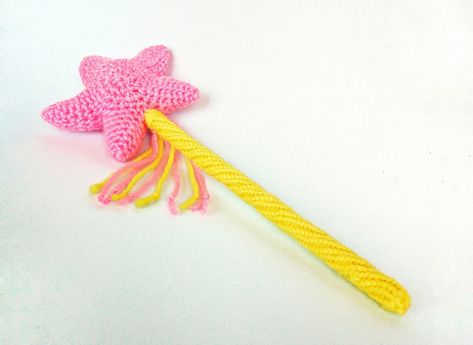 Crochet Amigurumi Star, Fairy Magic Wand, Amigurumi Star, Wand Magic, Magic Stick, Fairy Magic, Fairy Princess, Kid Room, Fairy Princesses