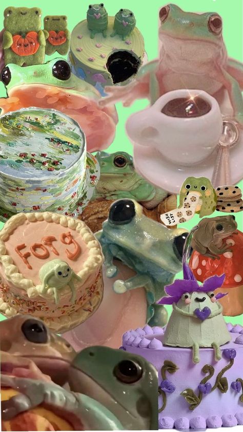 Cute frogs Frog Tea Party, Frog Tea, Cute Frogs, Frogs, Tea Party, Craft Ideas, Tea, Quick Saves, Kawaii